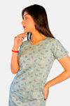 Sweetmoon Long T Shirt Nightdress - Blue — thumbnail 5